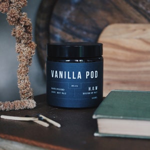 Vanilla Candle Soy Wax in Glass Jar