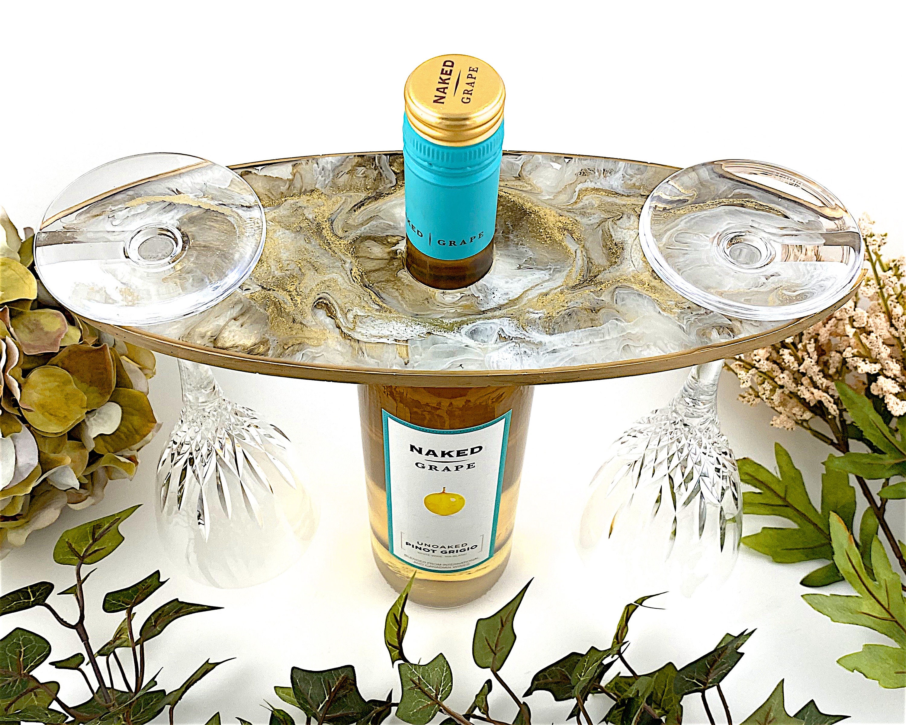 Weiß und Gold Harz Untersetzer abstrakte Kunst Geode | Etsy