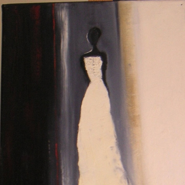 Tableau Peinture Moderne à l'huile "SILHOUETTE"