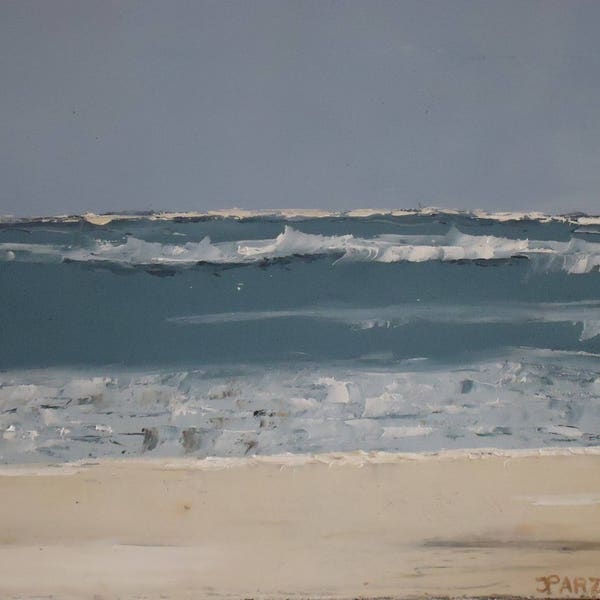 Tableau peinture moderne PLAGE CHILIENNE