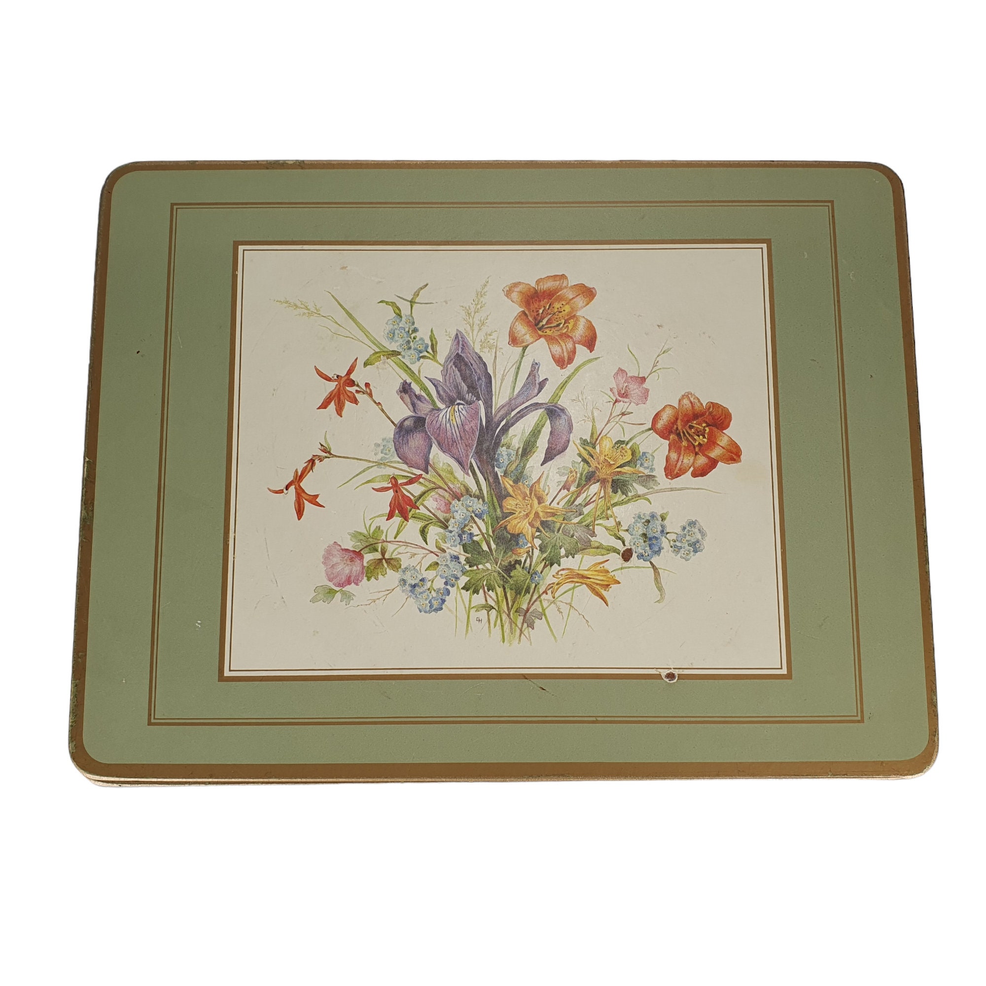 Vintage Pimpernel Traditional Collection Wild Flowers Placemats Set of