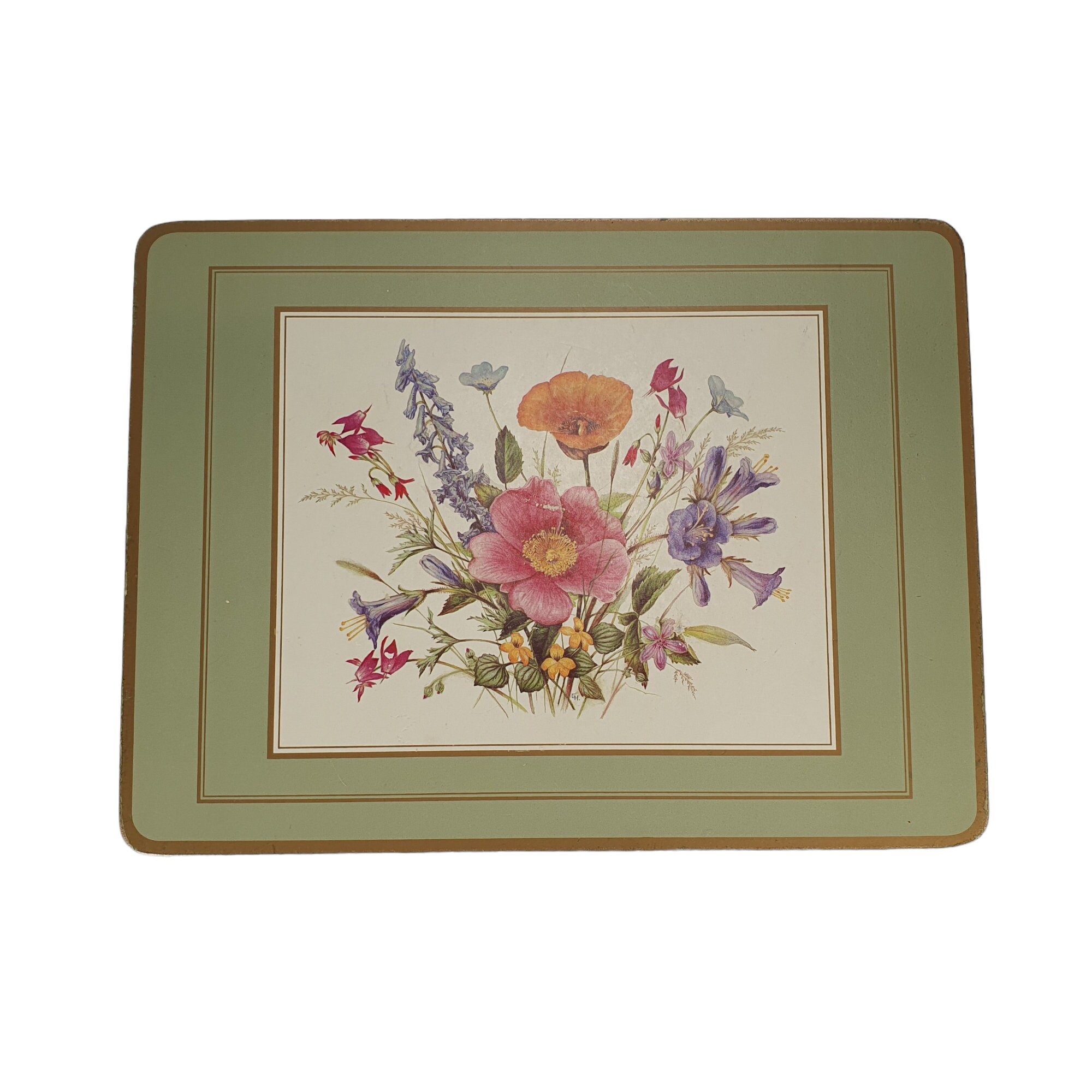 Vintage Pimpernel Traditional Collection Wild Flowers Placemats Set of 6 Green Etsy Australia