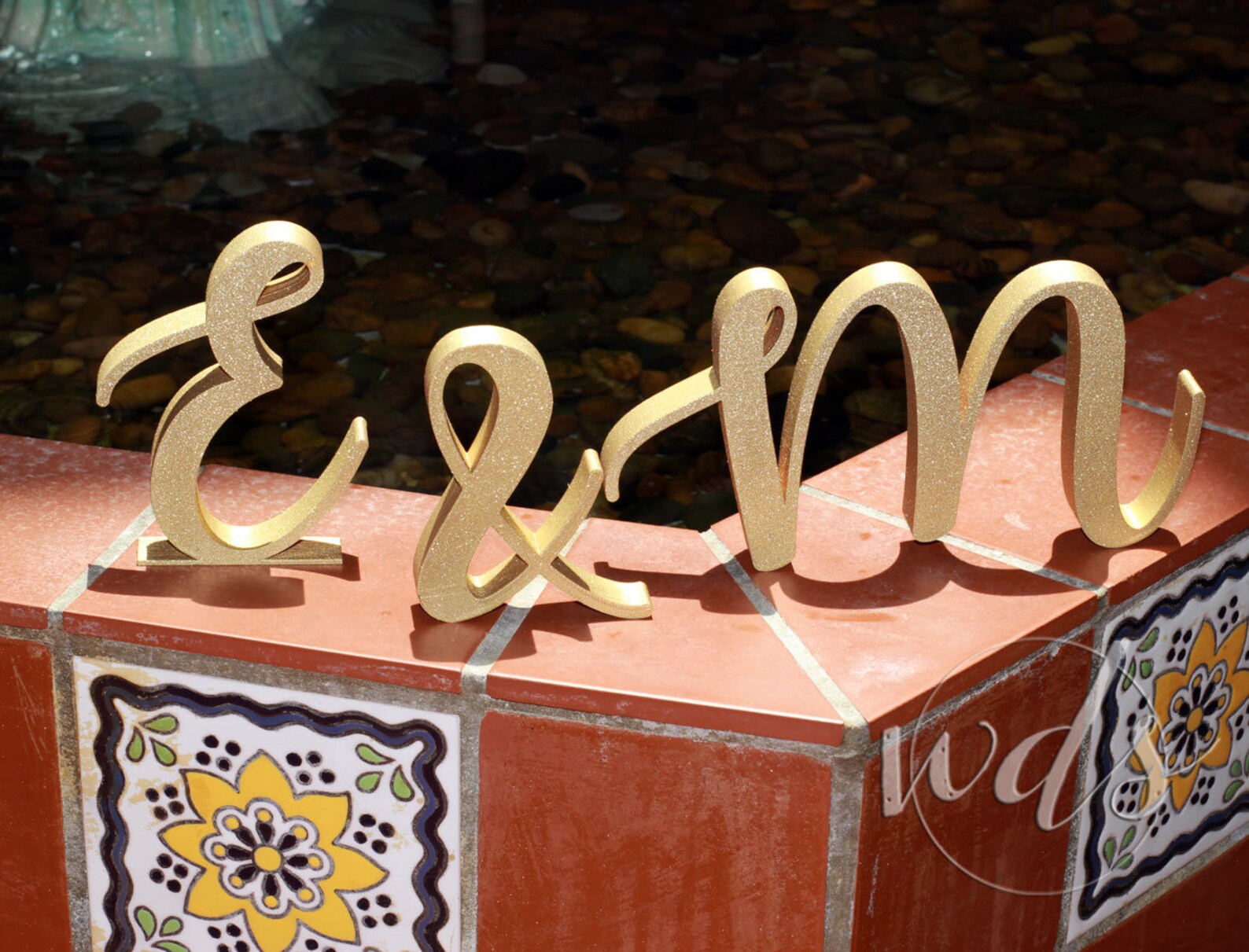 Stackable Letters Names Monogram Letters 5in. STACKABLE Script Sweetheart Table, Cake Topper ...