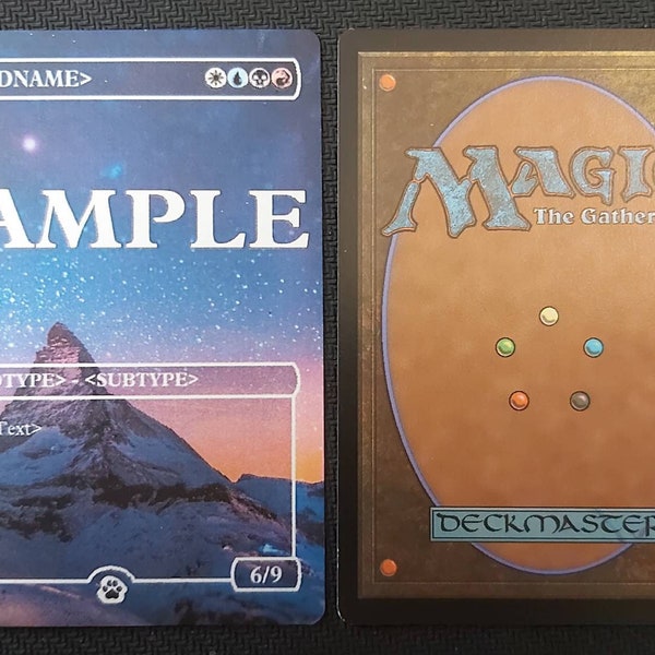 Custom Card Sleeves Mtg Etsy