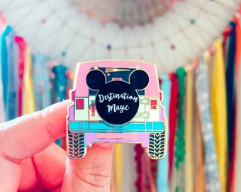 Destination: Magic Pin | Hard Enamel Fantasy Pin | Theme Park Accessory | Badge | Button | Pin Trading | Backpack, Purse, Fanny, Lanyard