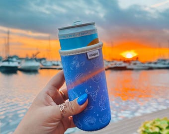 Coastal Cowgirl Slim Can Sleeve | Insulated Beverage Holder | Can Cooler