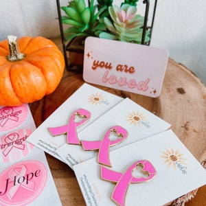 Make It Pink | Breast Cancer Awareness Ribbon Enamel Pin | Badge | Button