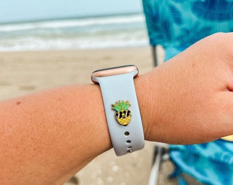 Mini Piña de mis Ojos / Adorno de parque temático / Accesorio para correa de reloj / Dije / Botón / Joya / Garmin, Fit Bit, Apple, Magic Band