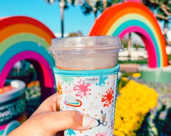 Figgy’s Palette of Inspiration Coffee Sleeve | Insulated Iced Beverage Holder