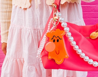 Doorknob to Wonderland Bag Charm | Double-Sided Acrylic Keychain | Theme Park Inspired Accessory | Backpack, Purse, Fanny Pack, Pouchette