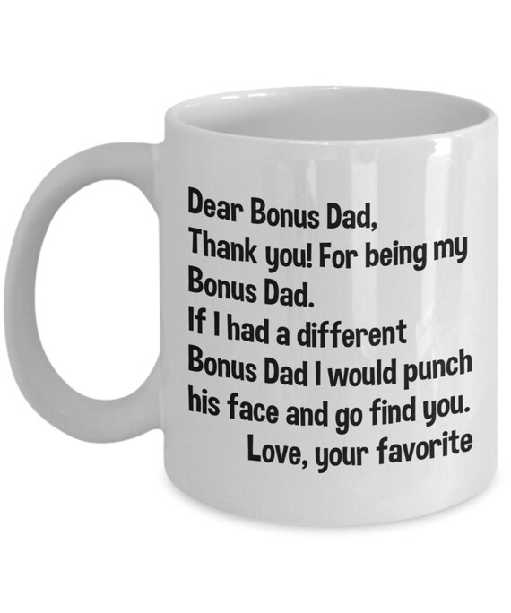 dear bonus dad mug