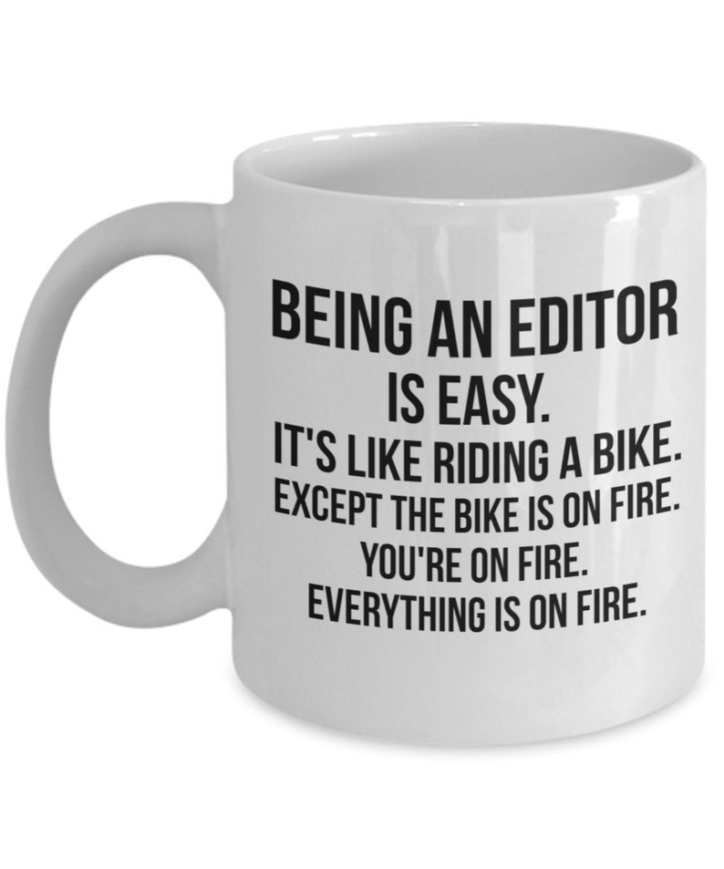 Editor Mug Editor Gift Gift for Editor Editing Mug Grammar Etsy