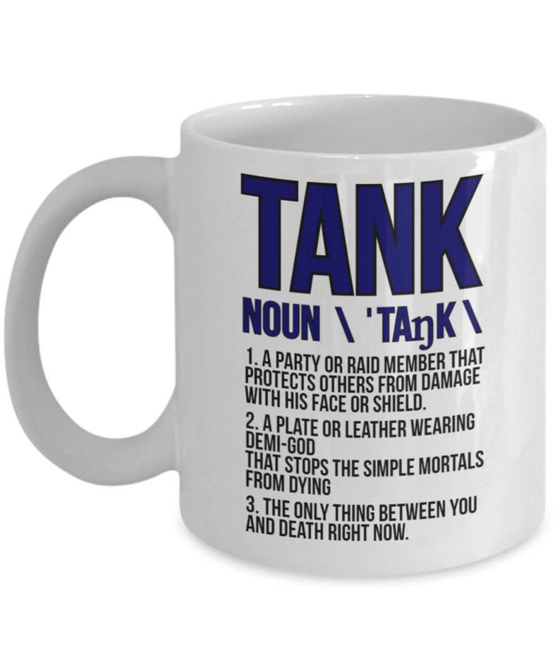 Wow Mug Tank Mug Funny Wow Mug World of Warcraft Tank Etsy