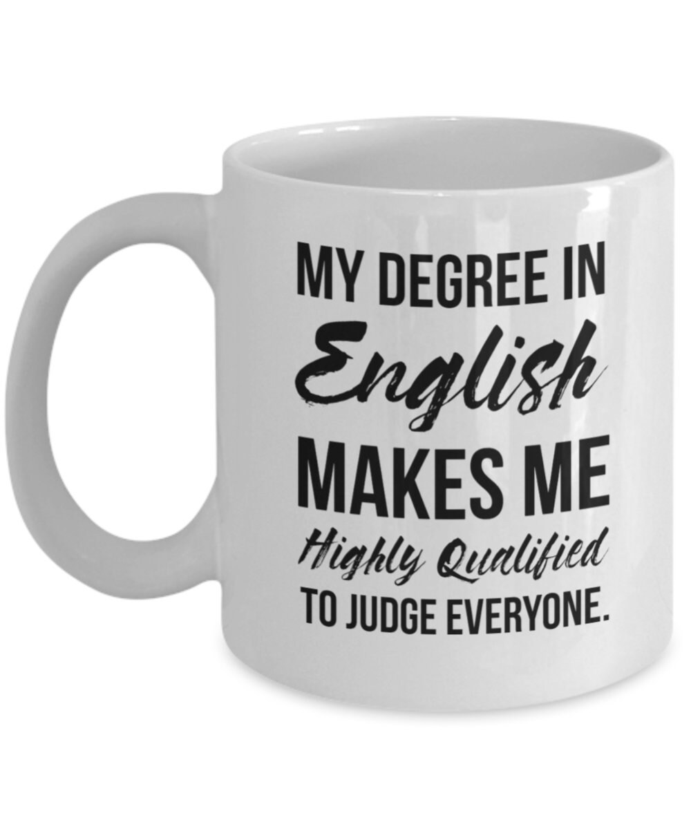 English Teacher Giftenglish Teacher Mug English Degree Etsy