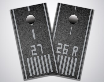 Custom Corn Hole Plane Rivet Graphic Cornhole Boards