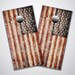 American Flag cornhole wraps, cornhole decals, skins and vinyl decals