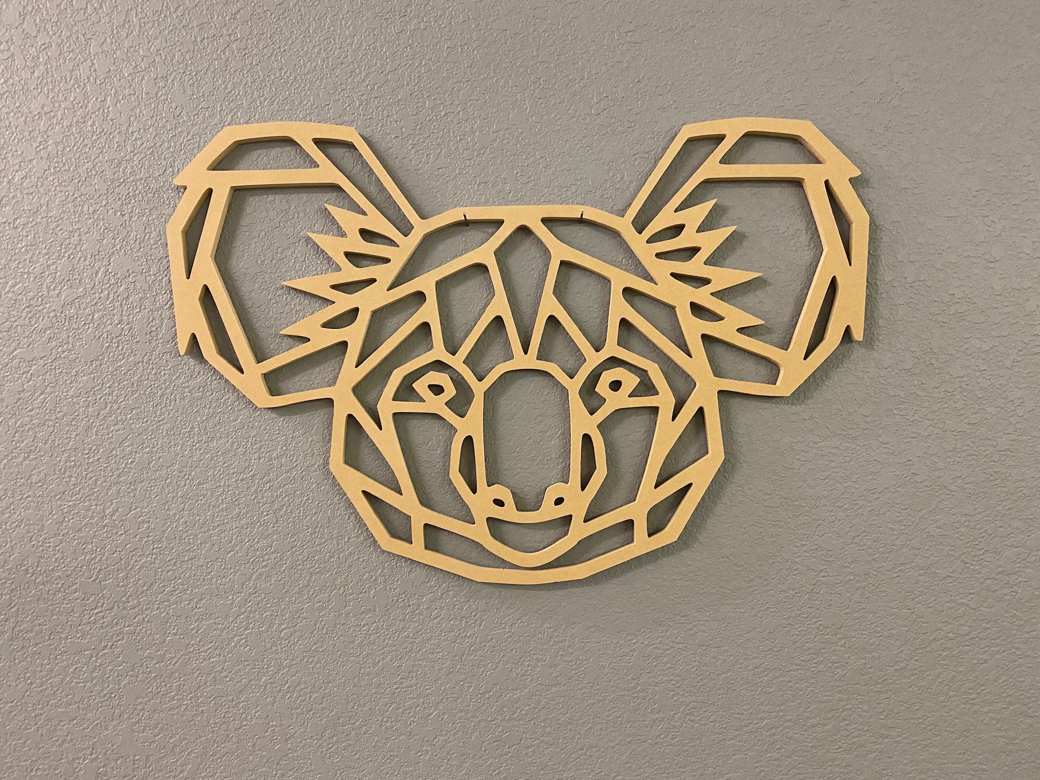 Koala Geometric animal wall decor Geometric animal art Etsy