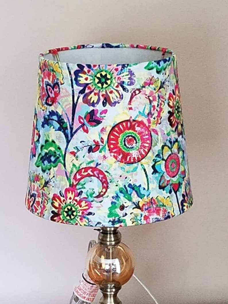 Boho Style Accent Lamp Shade Lighting Lamp Shades Printed Etsy