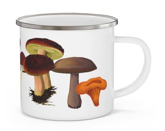 Mushroom Heaven Enamel Campfire Mug