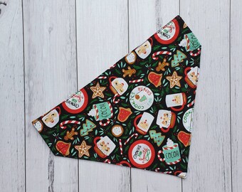 Over the Collar Santa Claus Christmas Bandana, Comfortable Xmas Fashion for Dog, Seasonal Outfit, Cat Accessories, Pet Lover Gift, New Puppy