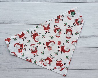 Over the Collar Santa Claus Christmas Bandana, Comfortable Xmas Fashion for Dog, Seasonal Outfit, Cat Accessories, Pet Lover Gift, New Puppy