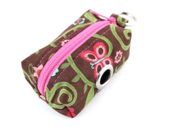 Pretty Lead Accessory for a New Puppy Owner, Handmade Dog Poop Bag Holder, Cute Dog Waste Bag Dispenser, Small Dog Walking Pouch for Leash