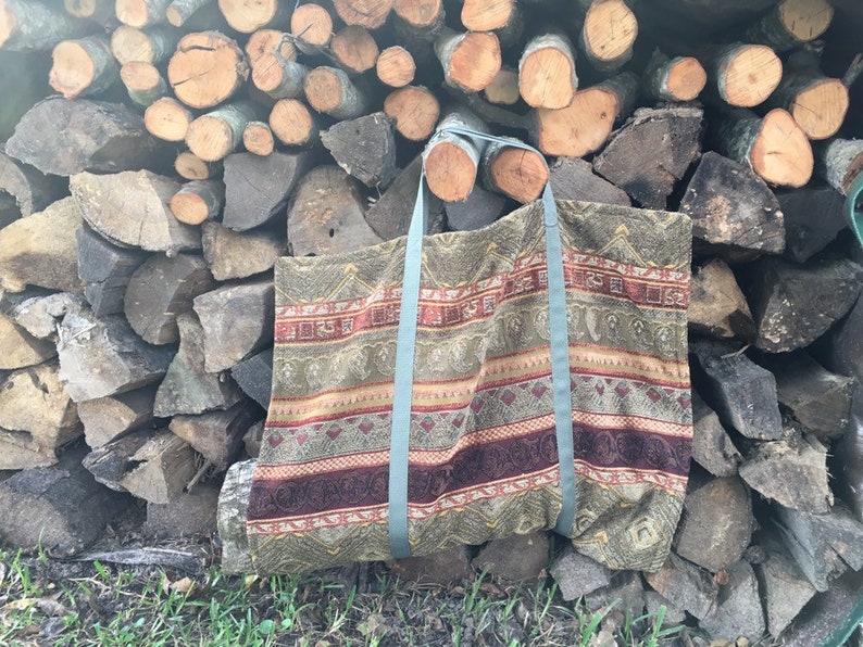 Log carrier firewood tote