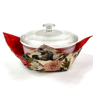 Chicken Microwave Bowl Cozy: Farmhouse Kitchen Pot Holder
