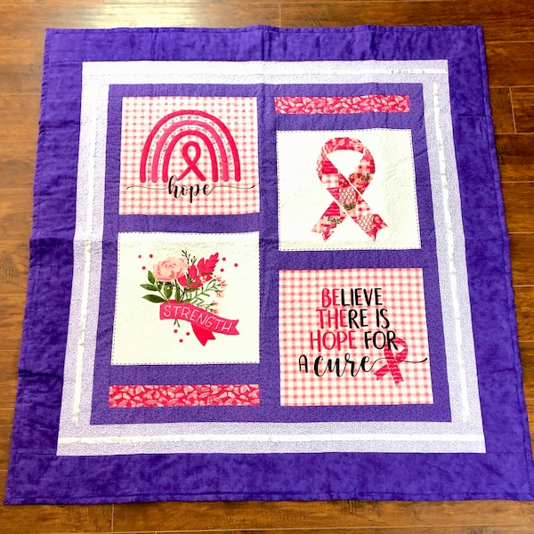 Breast Cancer Quilt Etsy