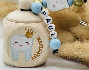 Milk tooth box with the name Tooth King