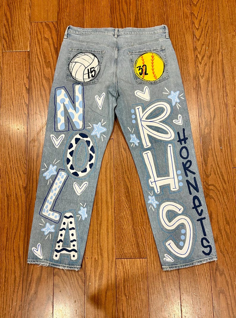 Custom Painted Jeans image 17
