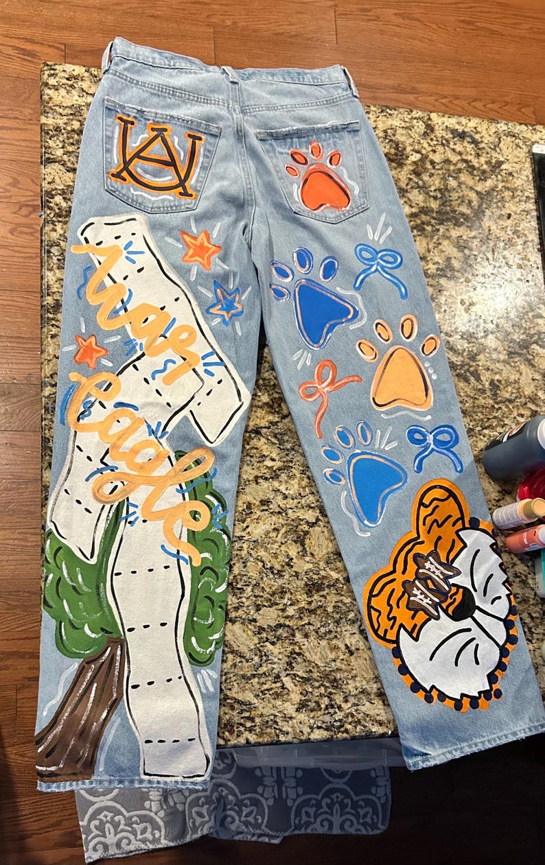 Custom Painted Jeans image 12