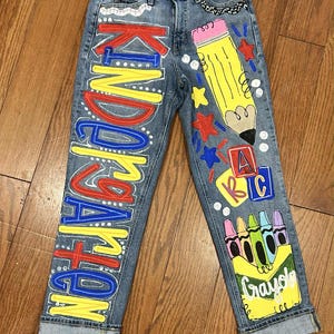 Custom Painted Jeans image 10