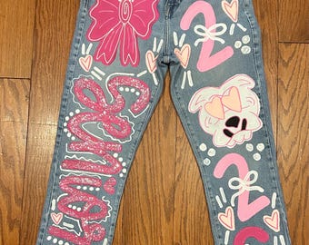 Custom Painted Jeans