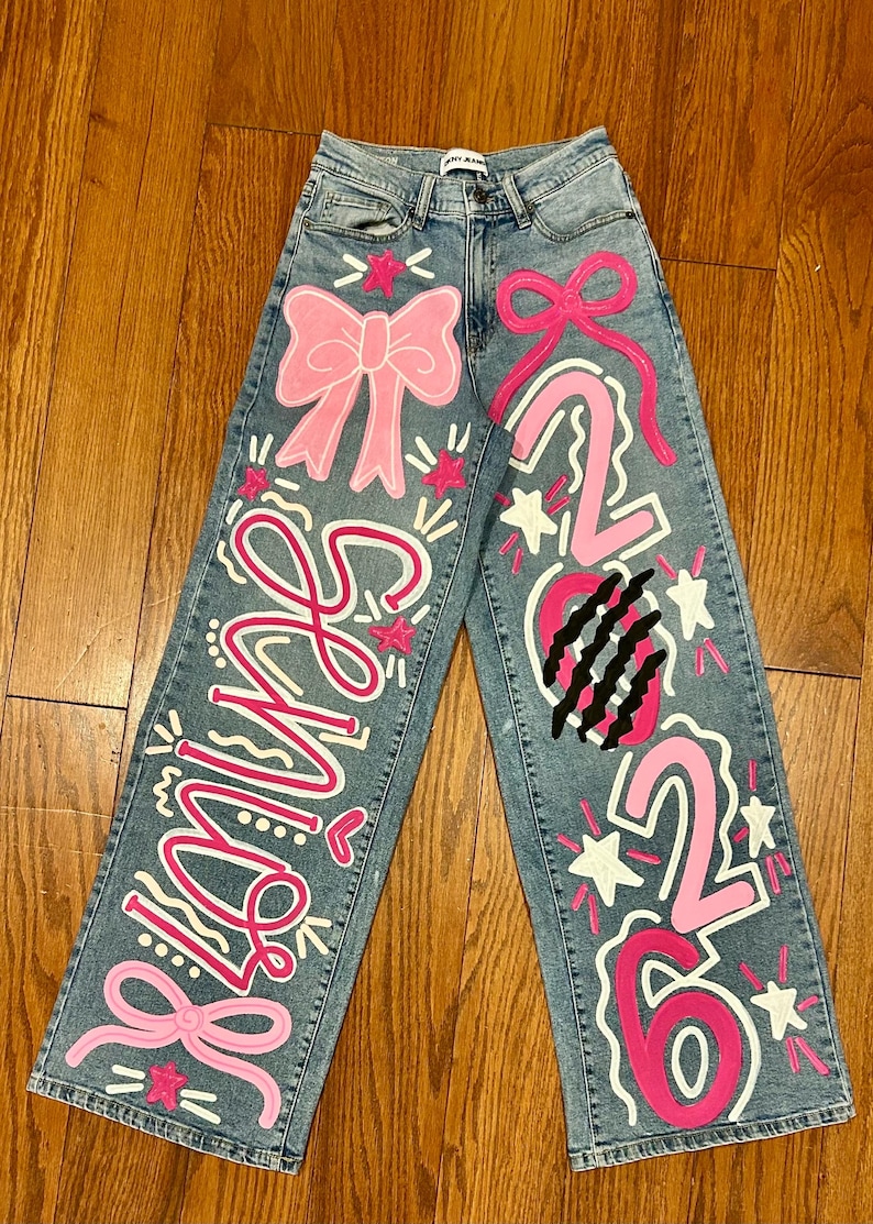Custom Painted Jeans image 8