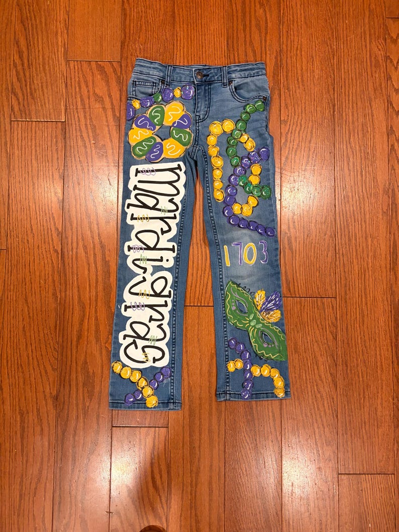Custom Painted Jeans image 15