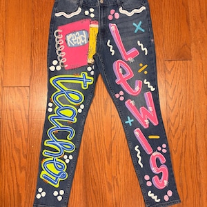 Custom Painted Jeans image 16