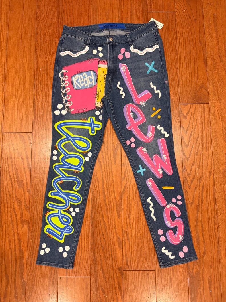 Custom Painted Jeans image 16