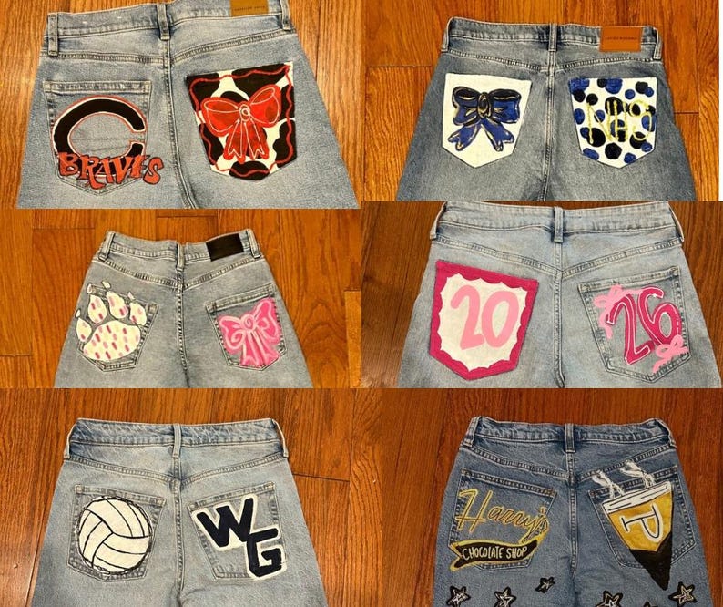 Custom Painted Jeans image 6