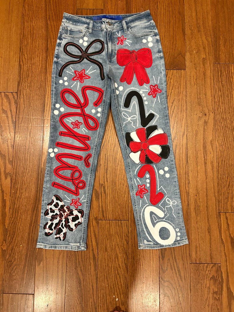 Custom Painted Jeans image 7