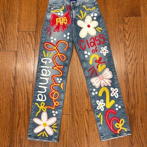 Custom Painted Jeans image 3