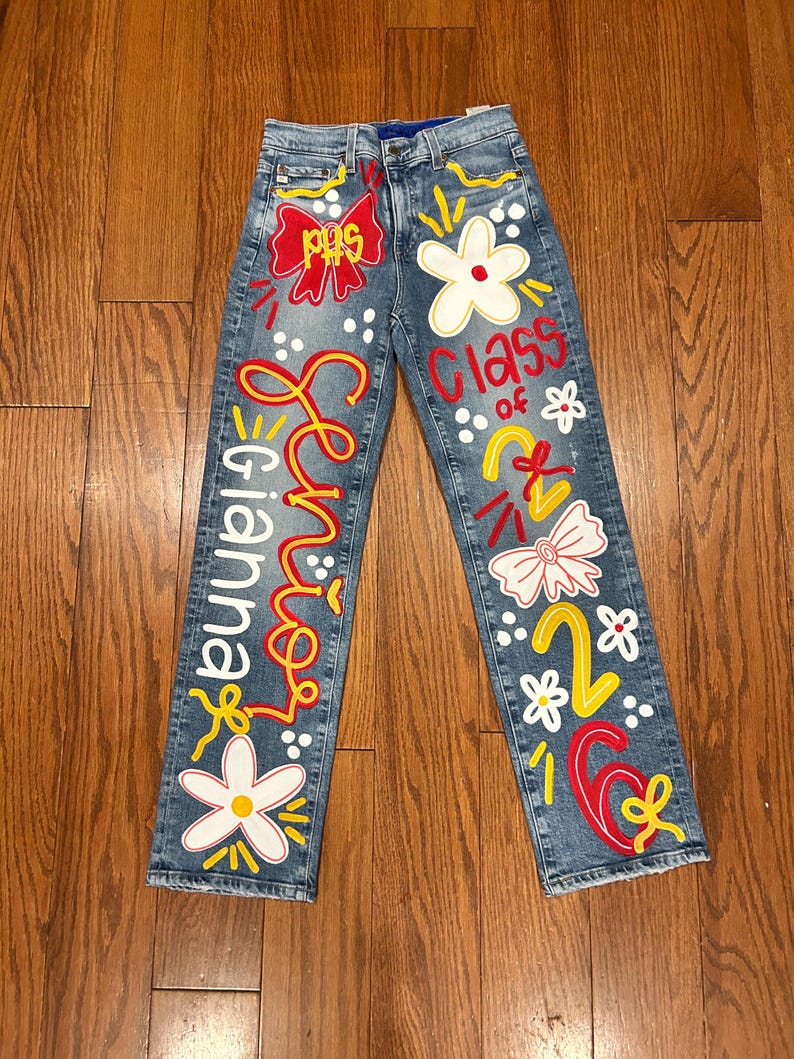 Custom Painted Jeans image 3