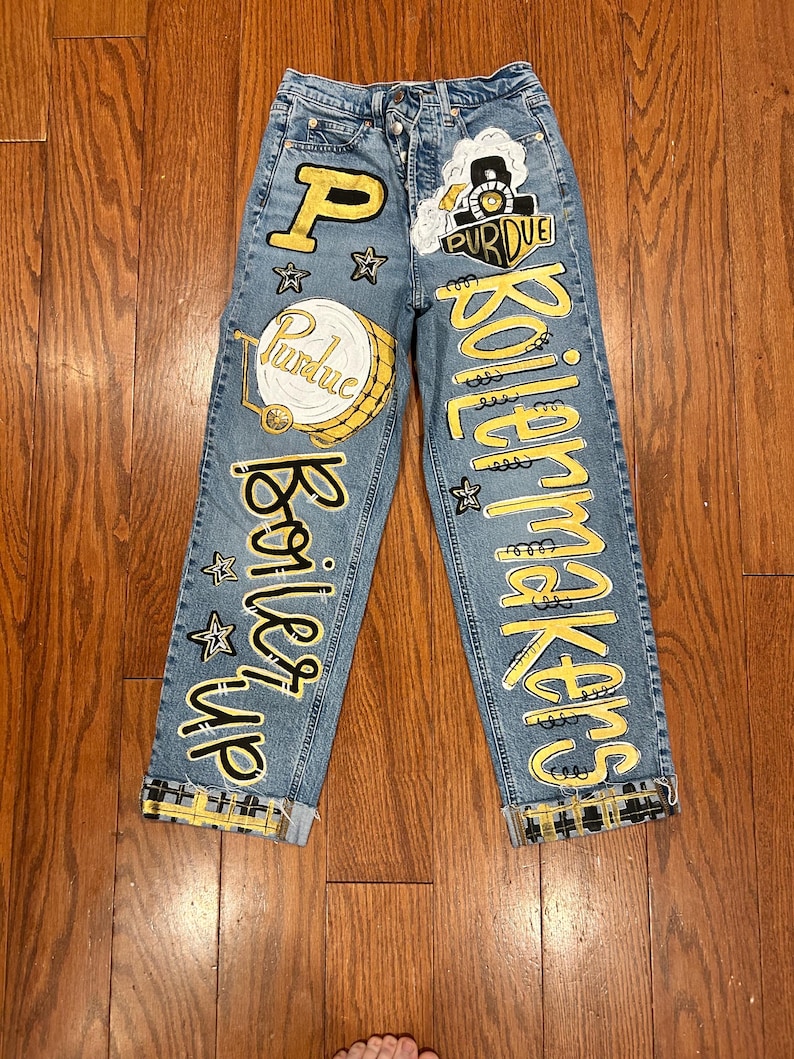 Custom Painted Jeans image 13