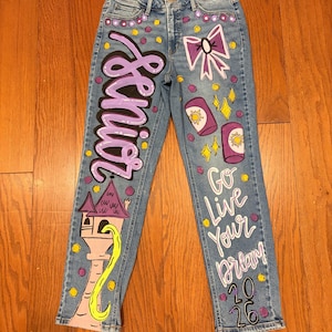 Custom Painted Jeans image 9