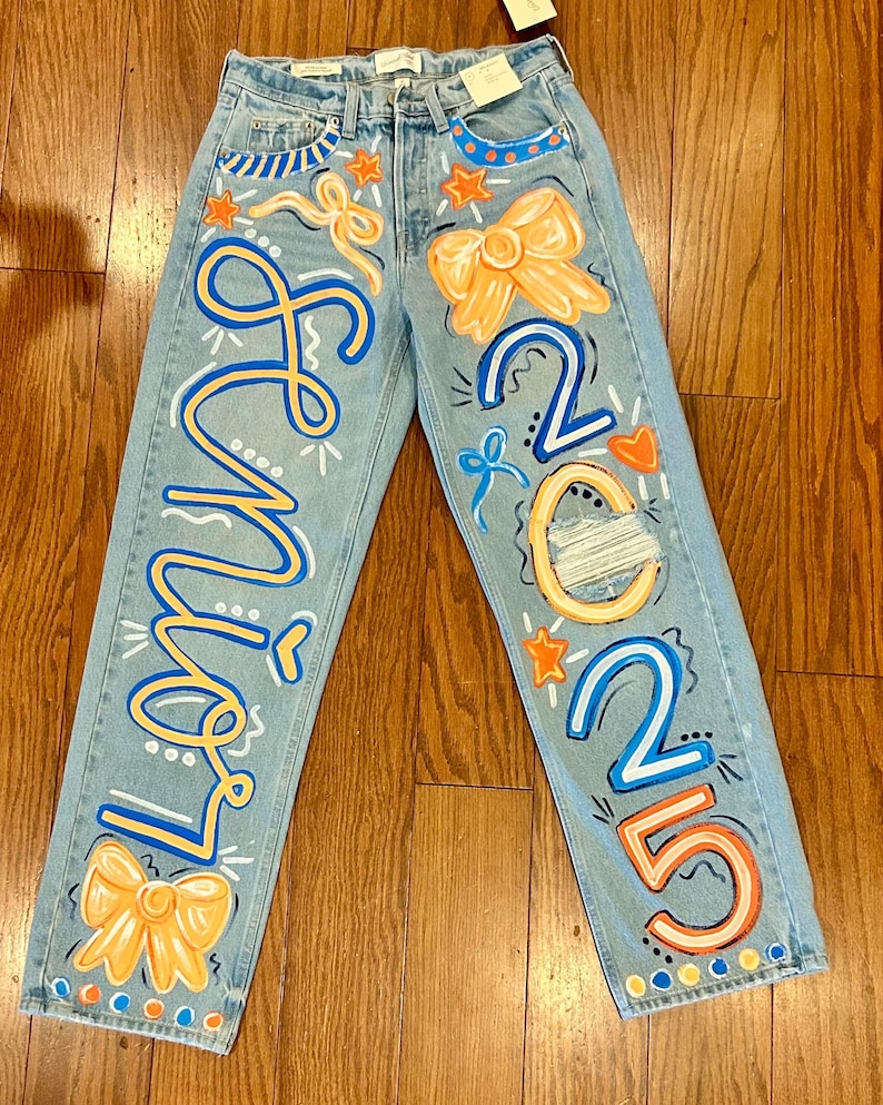 Custom Painted Jeans image 2
