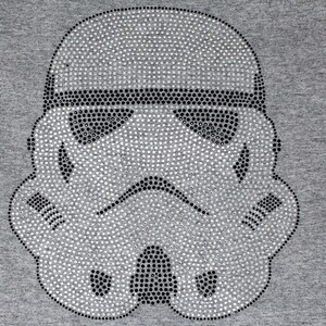 Stud Heat Transfer Star Wars BB-8 Large Detailed Rhinestone Rhinestud