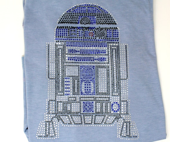 Stud Heat Transfer Star Wars BB-8 Large Detailed Rhinestone Rhinestud