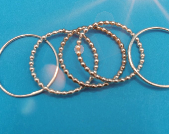 Sterling Stacking Rings