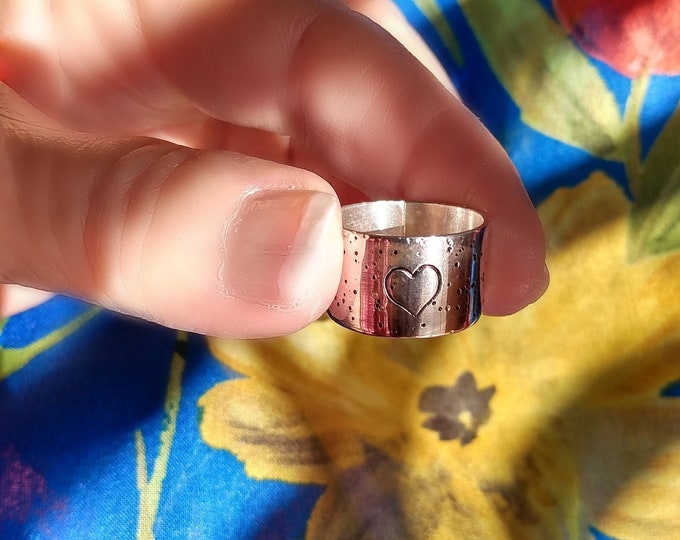 Original Design Sterling Heart Ring