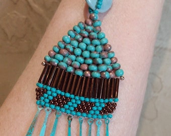 Original Design Beaded Pendant Necklace